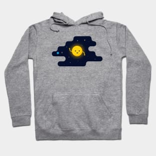 Kawaii Sun In Space T-Shirt Hoodie